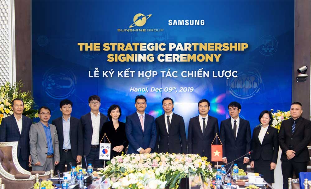 Sunshine group bắt tay hợp tác với Samsung